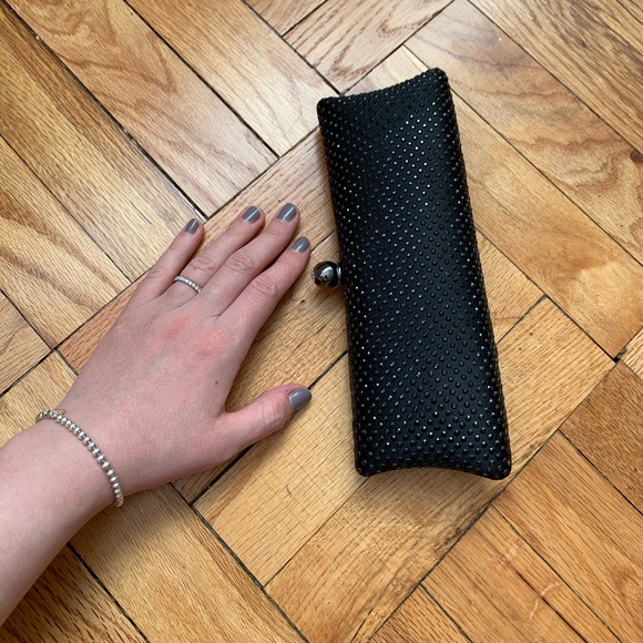 Rhinestone crystal hard box clutch bag - Picture 2 of 5